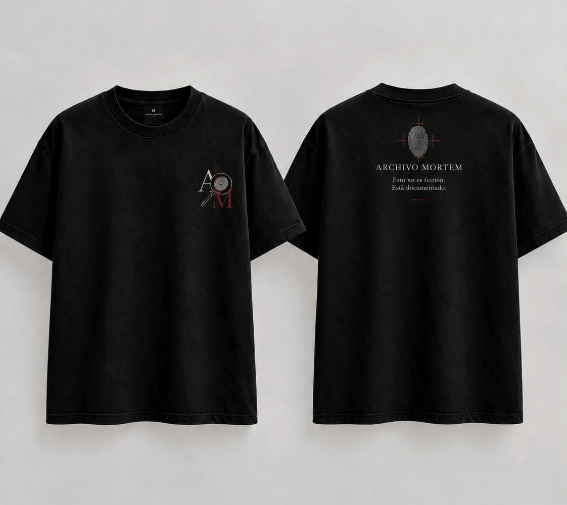 Archivo Mortem Minimal collection front and back